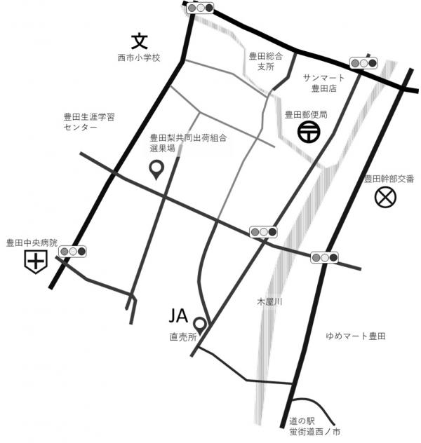 選果場地図