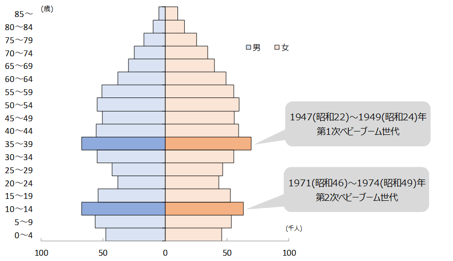 昭和60年人口ピラミッド