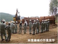 林業機械の作業見学