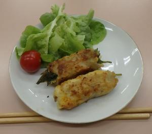 タケノコの豚まきピカタ