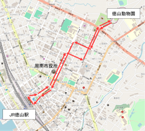 実証ルート地図