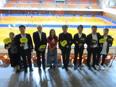試合会場視察