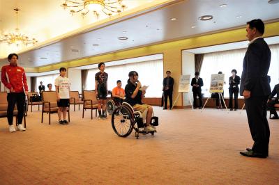 <決意表明> 上田千陽選手(車いすバスケットボール)