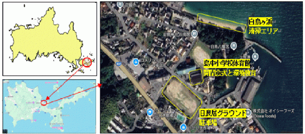 開催場所の地図