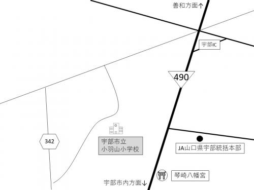 小羽山小学校地図