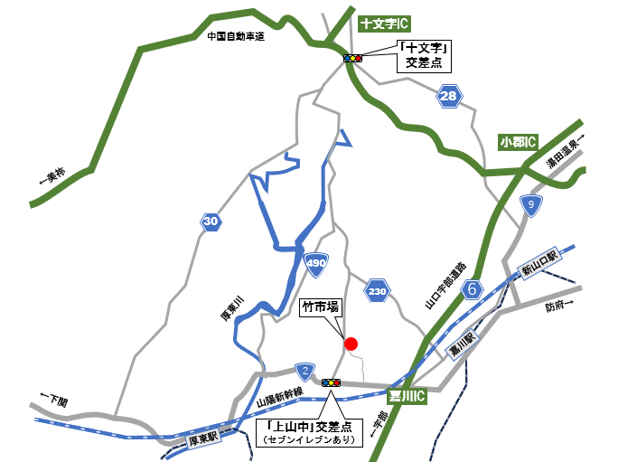 竹市場　地図