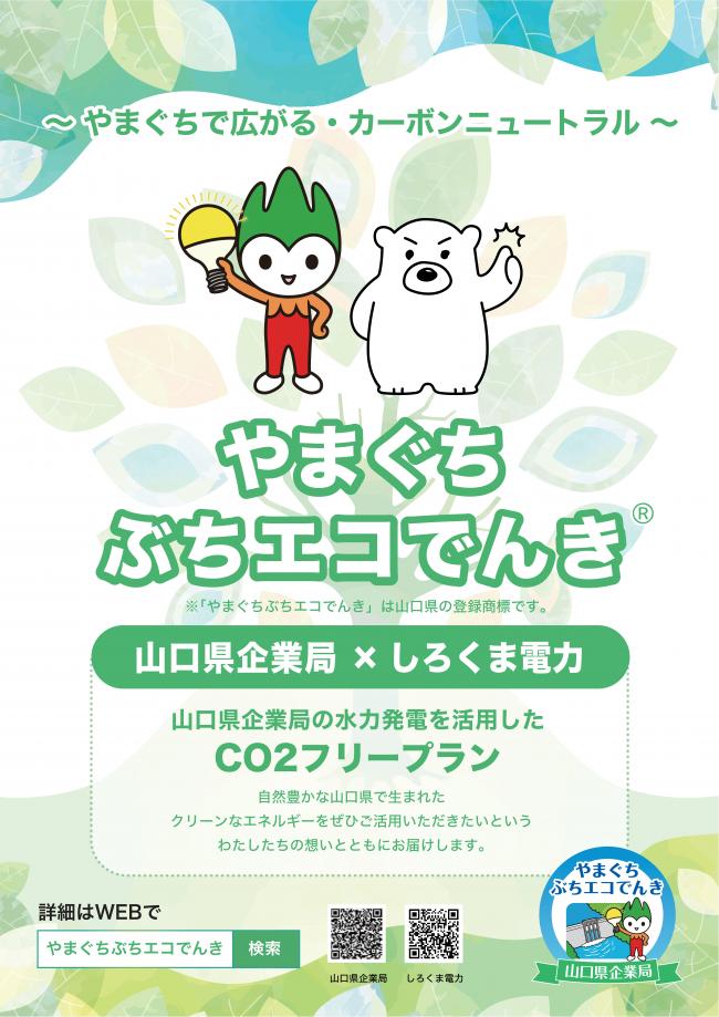 【チラシ（表面）】やまぐちぶちエコでんき