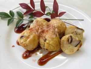 しいたけのタコなしタコ焼き