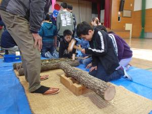 原木椎茸の駒打ち体験