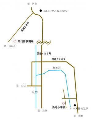 島地小学校位置図