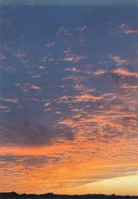 秋のきれいな夕日