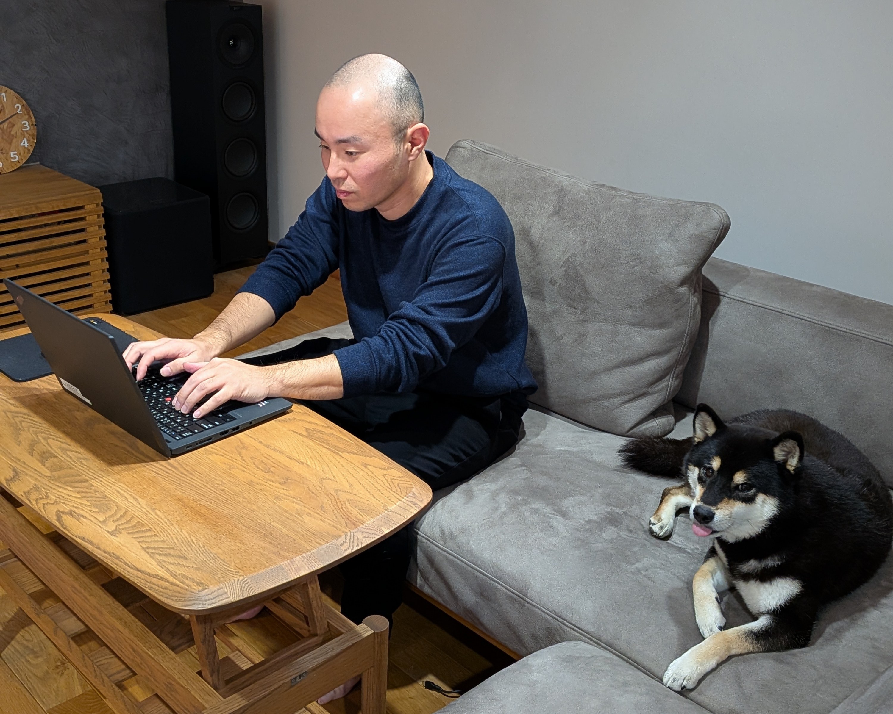 在宅勤務の様子