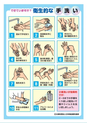 衛生的な手洗い