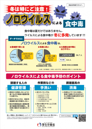 ノロウイルスによる食中毒