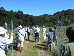 サルの出没状況を点検し対策を検討する