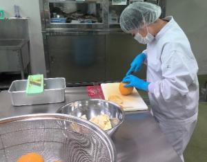 原材料の処理実習
