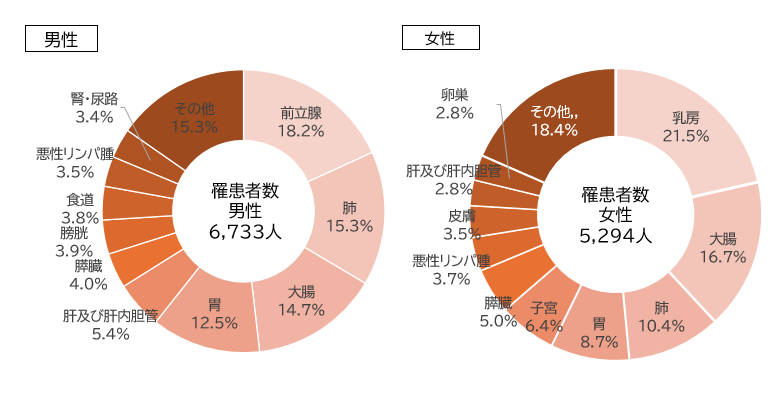 がんの部位別罹患③
