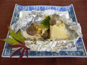 タケノコのチーズホイル焼き