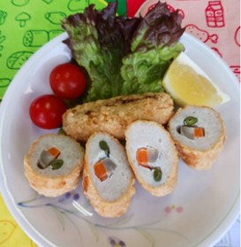 エソとメゴチのミンチ素揚げ