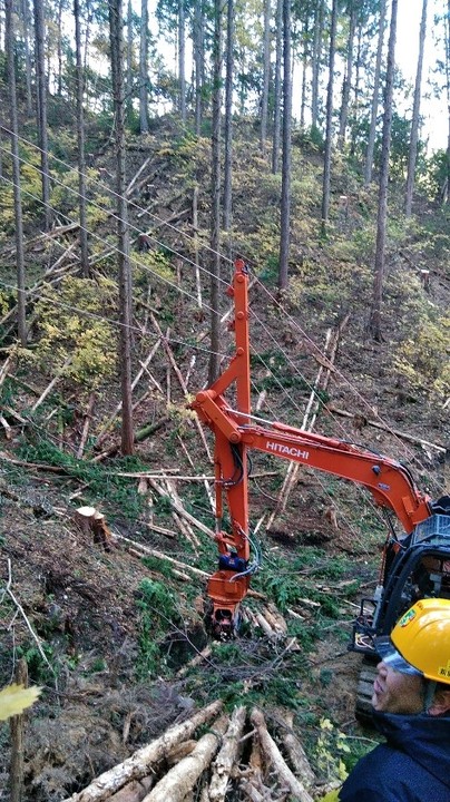 写真2 主索ウインチ付きスイングヤーダ 主索ウインチ付きスイングヤーダの画像2