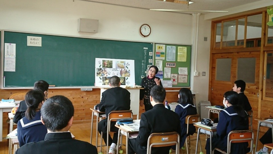 タケノコについての講義の画像