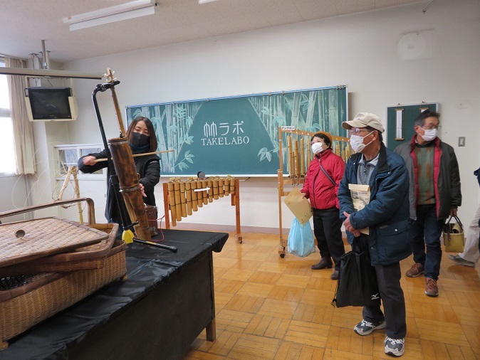 様々な竹製品の展示 様々な竹製品の展示