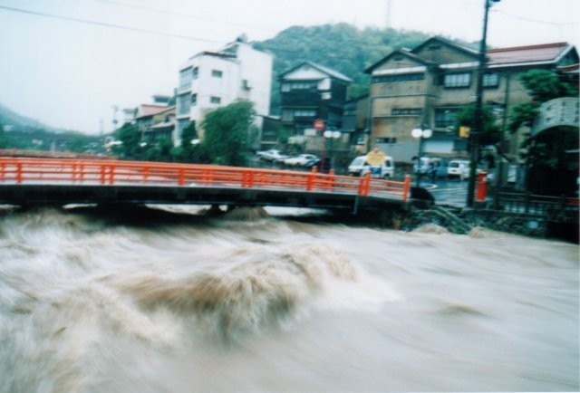 平成11年６月洪水（湯本地区）