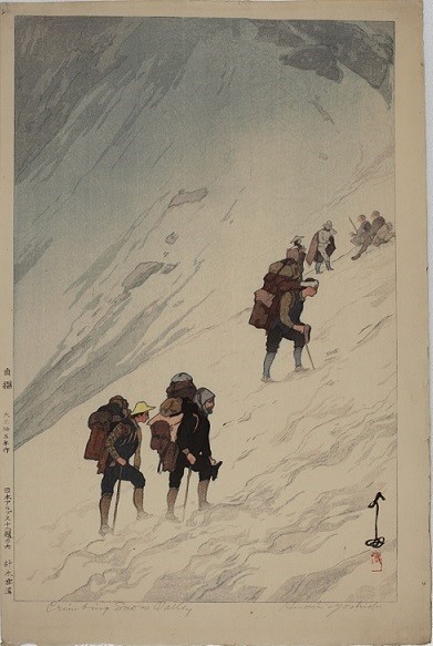 日本アルプス十二題の内　針木雪渓　大正15年（1926）の画像