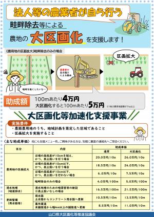 大区画化等加速化支援事業